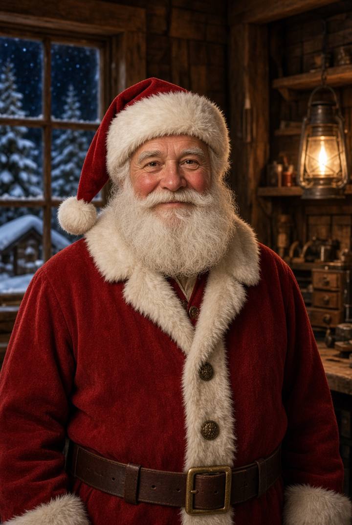 Santa in the workshop
